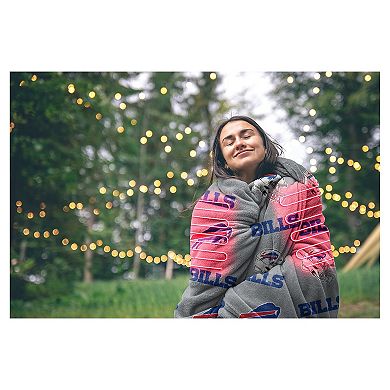 "Pegasus Buffalo Bills Scattered Logos 60"" x 70"" Heated Blanket"