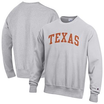 Men's Champion Gray Texas Longhorns Reverse Weave Fleece Sweatshirt