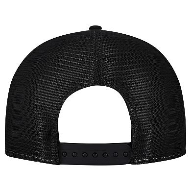 Men's New Era Cream/Black New Orleans Saints Cutout A-Frame 9FIFTY Snapback Hat