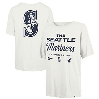 Women's '47 White Seattle Mariners Show Off Boyfriend T-Shirt