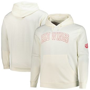 Men's Fanatics Cream Detroit Red Wings Big &Tall Stitch Hoodie