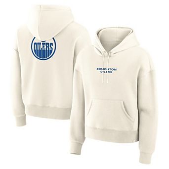 Women's Fanatics Cream Edmonton Oilers Neutral Zone Legacy Hoodie