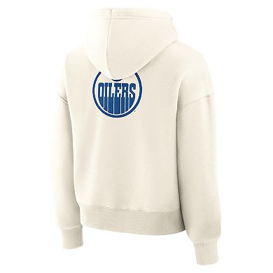 Women's Fanatics Cream Edmonton Oilers Neutral Zone Legacy Hoodie