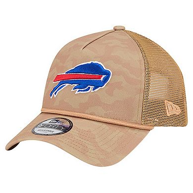 Men's New Era Tan Buffalo Bills Wheat Camo 9FORTY Adjustable Hat