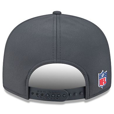 Men's New Era Charcoal New York Giants 2025 Sideline Cold Weather Split Panel 9FIFTY Snapback Hat