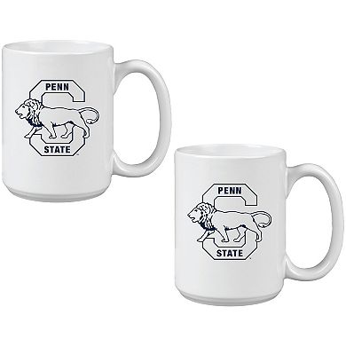 Penn State Nittany Lions Two Pack 15oz. Vault Sketch Ceramic Mug Set