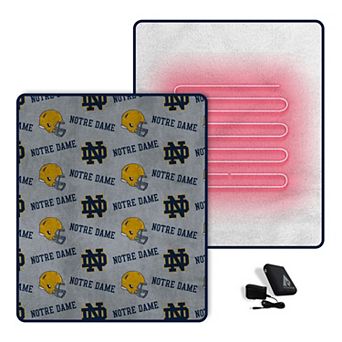 Pegasus Notre Dame Fighting Irish Scattered Logos 60" x 70" Heated Blanket