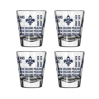 New Orleans Pelicans 4-Pack 2oz. Shot Glass Set