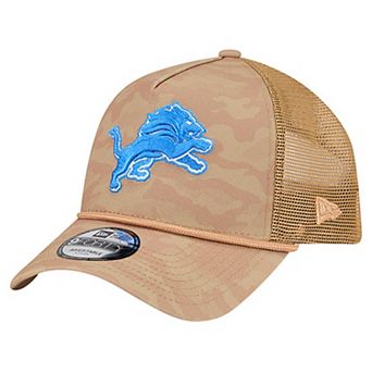 Men's New Era Tan Detroit Lions Wheat Camo 9FORTY Adjustable Hat