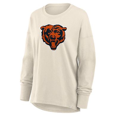 Women's Fanatics Cream Chicago Bears Dove Legacy Long Sleeve T-Shirt