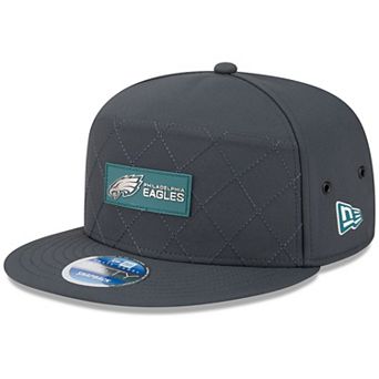 Men's New Era Charcoal Philadelphia Eagles 2025 Sideline Cold Weather Split Panel 9FIFTY Snapback Hat