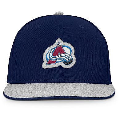 Men's Fanatics Navy Colorado Avalanche Fundamentals Loden Snapback Hat