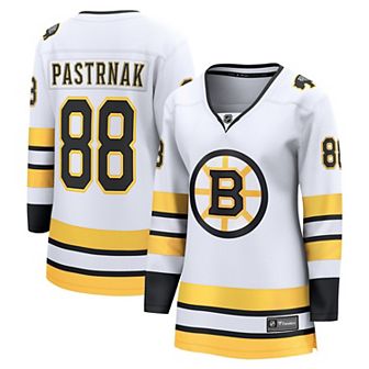 Women's Fanatics David Pastrnak White Boston Bruins Away Breakaway Player Jersey