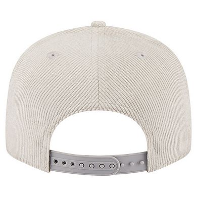 Men's New Era Gray Kansas City Chiefs Cord Rope Corduroy 9FIFTY Snapback Hat