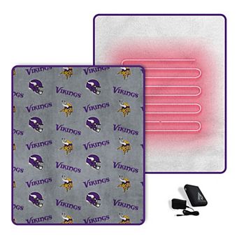 "Pegasus Minnesota Vikings Scattered Logos 60"" x 70"" Heated Blanket"