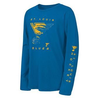 Youth Outerstuff Blue St. Louis Blues Seize the Win Long Sleeve T-Shirt