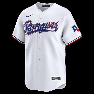 Men's Nike Jacob deGrom White Texas Rangers Home Limited Jersey