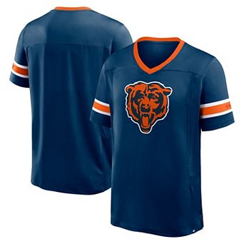 Men's Fanatics Navy Chicago Bears Hometown Premium Hashmark V-Neck T-Shirt