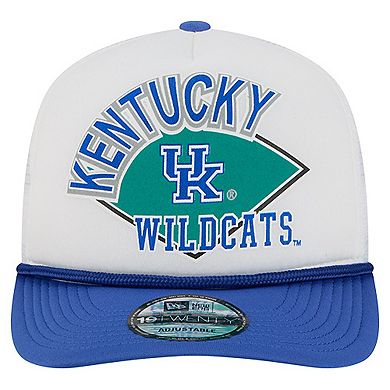 Men's New Era White Kentucky Wildcats Diamond 19TWENTY Golfer Adjustable Hat