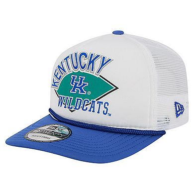 Men's New Era White Kentucky Wildcats Diamond 19TWENTY Golfer Adjustable Hat