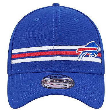 Men's New Era Royal Buffalo Bills Stripes 39THIRTY Flex Hat