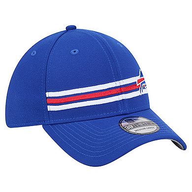 Men's New Era Royal Buffalo Bills Stripes 39THIRTY Flex Hat