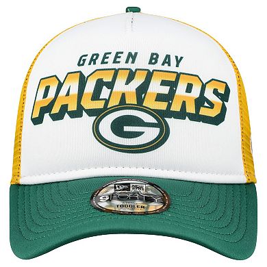 Toddler New Era White/Green Green Bay Packers Streak 9FORTY A-Frame Adjustable Hat