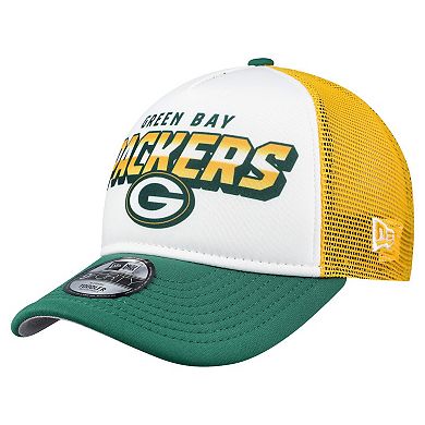 Toddler New Era White/Green Green Bay Packers Streak 9FORTY A-Frame Adjustable Hat
