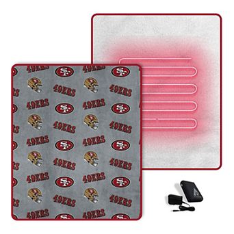 Pegasus San Francisco 49ers Scattered Logos 60" x 70" Heated Blanket