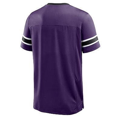 Men's Fanatics Purple Baltimore Ravens Hometown Premium Hashmark V-Neck T-Shirt