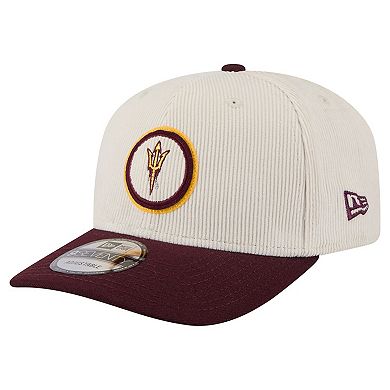 Men's New Era Cream/Maroon Arizona State Sun Devils Loyal Corduroy 9SEVENTY Adjustable Hat