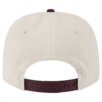 Men's New Era Cream/Maroon Arizona State Sun Devils Loyal Corduroy 9SEVENTY Adjustable Hat