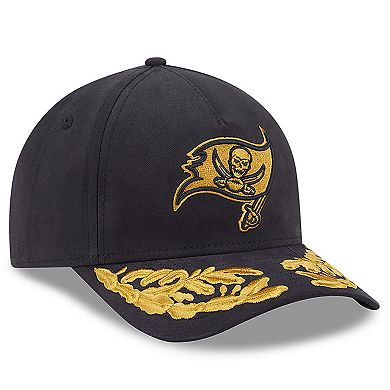 Men's New Era x Alpha Industries Black Tampa Bay Buccaneers A-Frame 9FORTY Adjustable Hat
