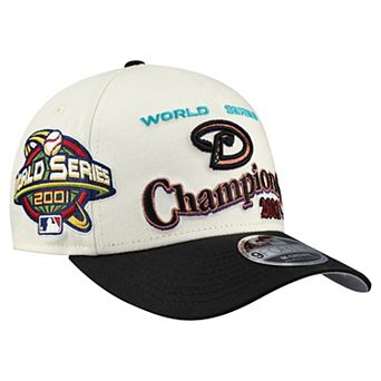 Men's New Era Cream/Black Arizona Diamondbacks World Series 9FORTY M-Crown A-Frame Adjustable Hat