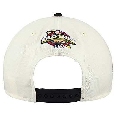 Men's New Era Cream/Black Arizona Diamondbacks World Series 9FORTY M-Crown A-Frame Adjustable Hat