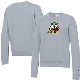 Women's Champion Gray Oregon Ducks Powerblend Sweatshirt