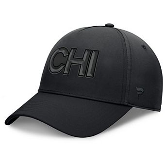 Men's Fanatics Black Chicago Blackhawks Authentic Pro Road Team Code Flex Hat