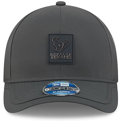 Men's New Era Charcoal Houston Texans 2025 Sideline Cold Weather 9FORTY M-Crown Adjustable Hat