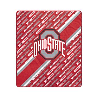 Pegasus Ohio State Buckeyes 50" x 60" Diagonal Lined Wordmark Ultra Soft Blanket