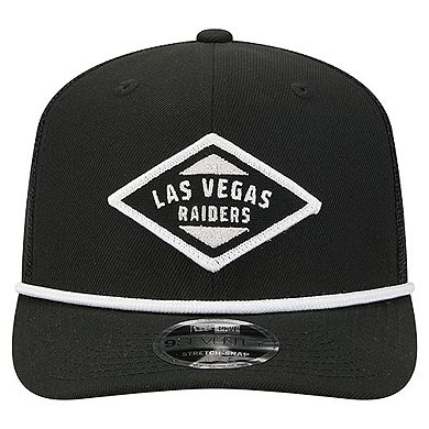 Men's New Era Black Las Vegas Raiders Team 9SEVENTY Adjustable Hat