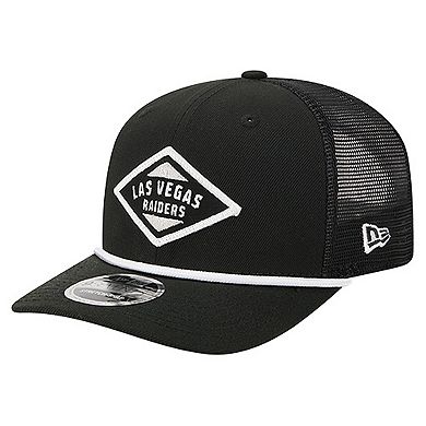 Men's New Era Black Las Vegas Raiders Team 9SEVENTY Adjustable Hat