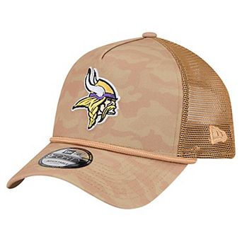Men's New Era Tan Minnesota Vikings Wheat Camo 9FORTY Adjustable Hat