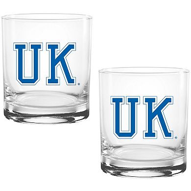 Kentucky Wildcats Vintage Sketch 14oz 2-Pack Glass Set