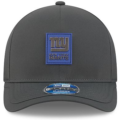 Men's New Era Charcoal New York Giants 2025 Sideline Cold Weather 9FORTY M-Crown Adjustable Hat