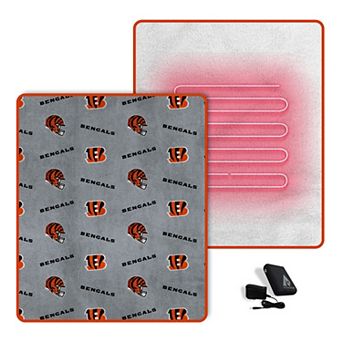 Pegasus Cincinnati Bengals Scattered Logos 60" x 70" Heated Blanket