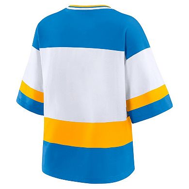 Women's WEAR by Erin Andrews Blue/White St. Louis Blues Jersey Style Tee