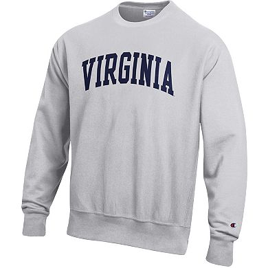 Men's Champion Gray Virginia Cavaliers Reverse Weave Fleece Sweatshirt