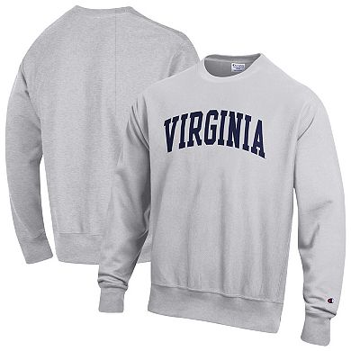 Men's Champion Gray Virginia Cavaliers Reverse Weave Fleece Sweatshirt