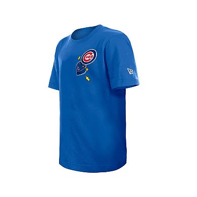 Youth New Era Royal Chicago Cubs Stars & Cap T-Shirt