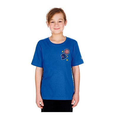 Youth New Era Royal Chicago Cubs Stars & Cap T-Shirt